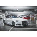 Front Ansatz V.4 passend für Audi RS6 C7 schwarz matt