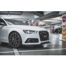 Front Ansatz V.4 passend für Audi RS6 C7 schwarz matt