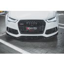 Front Ansatz V.4 passend für Audi RS6 C7 schwarz matt