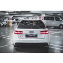 Heck Ansatz Flaps Diffusor V.2 passend für Audi RS6 C7 schwarz Hochglanz