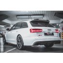 Heck Ansatz Flaps Diffusor V.2 passend für Audi RS6 C7 schwarz Hochglanz