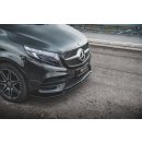 Front Ansatz V.1 passend für Mercedes-Benz V-Klasse AMG-Line W447 Facelift schwarz matt