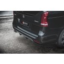 Diffusor Heck Ansatz passend für Mercedes-Benz V-Klasse AMG-Line W447 Facelift schwarz Hochglanz