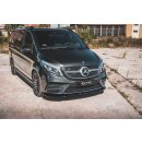 Front Ansatz V.2 passend für Mercedes-Benz V-Klasse AMG-Line W447 Facelift schwarz matt