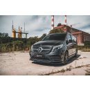 Front Ansatz V.3 passend für Mercedes-Benz V-Klasse AMG-Line W447 Facelift schwarz matt