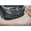 Front Ansatz V.4 passend für Mercedes-Benz V-Klasse AMG-Line W447 Facelift schwarz matt