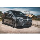 Front Ansatz V.4 passend für Mercedes-Benz V-Klasse AMG-Line W447 Facelift schwarz matt