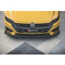 Robuste Racing Front Ansatz passend für + Flaps Volkswagen Arteon R-Line schwarz Hochglanz