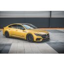 Robuste Racing Front Ansatz passend für + Flaps Volkswagen Arteon R-Line schwarz Hochglanz