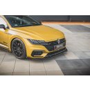 Robuste Racing Front Ansatz passend für + Flaps Volkswagen Arteon R-Line schwarz Hochglanz