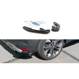 Heck Ansatz Flaps Diffusor passend für Renault Megane Mk.4 GT-Line schwarz matt