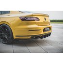 Rennen Haltbarkeit Diffusor Heck Ansatz passend für + Flaps Volkswagen Arteon R-Line schwarz Hochglanz