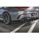 Heck Ansatz Flaps Diffusor passend für Mercedes-AMG CLA 35 / 45 C118 schwarz matt