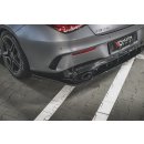 Heck Ansatz Flaps Diffusor passend für Mercedes-AMG CLA 35 / 45 C118 schwarz matt