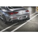 Heck Ansatz Flaps Diffusor passend für Mercedes-AMG CLA 35 / 45 C118 schwarz Hochglanz