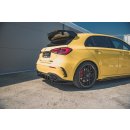 Heck Ansatz Flaps Diffusor passend für Mercedes-AMG A 45 S W177 schwarz matt