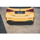 Heck Ansatz Flaps Diffusor passend für Mercedes-AMG A 45 S W177 schwarz matt