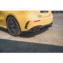 Heck Ansatz Flaps Diffusor passend für Mercedes-AMG A 45 S W177 schwarz matt