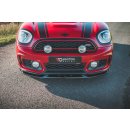 Front Ansatz V.1 passend für Mini Countryman Mk2 F60 JCW schwarz Hochglanz