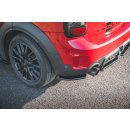 Heck Ansatz Flaps Diffusor passend für Mini Countryman Mk2 F60 JCW schwarz matt