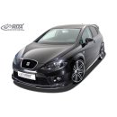 RDX Frontspoiler VARIO-X für SEAT Leon 1P Facelift 2009+ FR & Cupra Frontlippe Front Ansatz Vorne Spoilerlippe