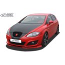 RDX Frontspoiler VARIO-X für SEAT Leon 1P Facelift 2009+ (nicht FR, Cupra) Frontlippe Front Ansatz Vorne Spoilerlippe