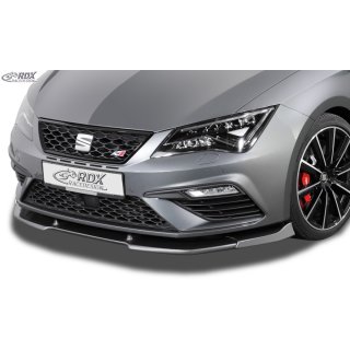 RDX Frontspoiler VARIO-X für SEAT Leon 5F FR + Cupra + Cupra 300 Facelift 2017+ (auch SC und ST) Frontlippe Front Ansatz Vorne Spoilerlippe