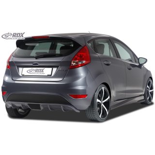 RDX Heckansatz für FORD Fiesta MK7 JA8 JR8 (2008-2012 & Facelift 2012+) Heckeinsatz Heckblende Diffusor