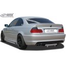 RDX Heckdiffusor U-Diff für BMW E46 (alle, auch M-Technik, M3, Touring, ...) Diffusor Heck Ansatz