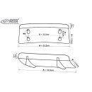 RDX Heckdiffusor U-Diff für MAZDA 3 2006-2009 Diffusor Heck Ansatz