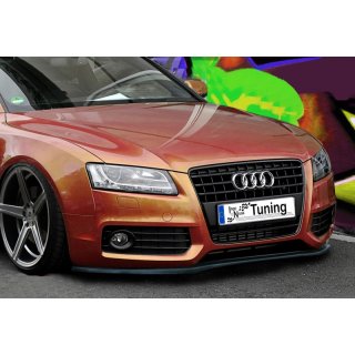 Cup Frontspoilerlippe aus ABS passend für Audi  A5 / B8 Facelift Ab Bj.:2011- - Seidenmattschwarz