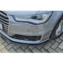 Cup Frontspoilerlippe aus ABS passend für Audi  A6 ab Bj.: 2014- - Seidenmattschwarz