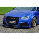 Cup Frontspoilerlippe aus ABS passend für Audi  RS3,...