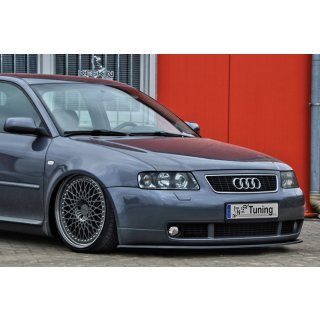 Cup Frontspoilerlippe aus ABS passend für Audi  S3 (8L) Bj.: 1999-2003 - Seidenmattschwarz