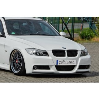 CUP Frontspoilerlippe aus ABS passend für BMW  3er E90/E91 M Paket Bj.: 2005-2008 - Seidenmattschwarz