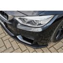 CUP Frontspoilerlippe aus ABS passend für BMW  M4, F82/F83 Bj.: 09/2014- - Seidenmattschwarz