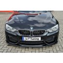 CUP Frontspoilerlippe aus ABS passend für BMW  M4, F82/F83 Bj.: 09/2014- - Seidenmattschwarz