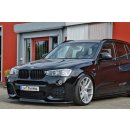 CUP Frontspoilerlippe aus ABS passend für BMW  X4, F26 Bj.: 2014-2018 - Seidenmattschwarz