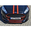 CUP Frontspoilerlippe aus ABS passend für Ford  Fiesta, Sport, JA8, MK7, Facelift Ab Bj.: 2012- - Seidenmattschwarz