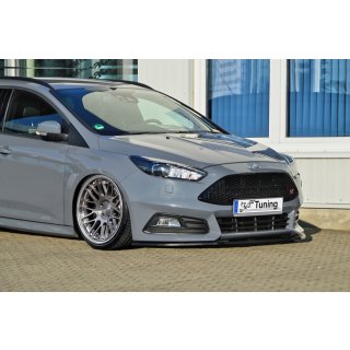 CUP Frontspoilerlippe aus ABS passend für Ford  Focus ST , Typ: DYB ab Bj.: 2015- - Seidenmattschwarz