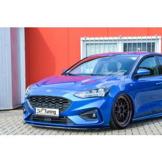 CUP Frontspoilerlippe aus ABS passend für Ford  Focus ST-Line , Typ: DEH ab Bj.: 2018- - Seidenmattschwarz