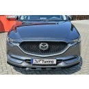 CUP Frontspoilerlippe aus ABS passend für Mazda  CX-5 KF ab Bj.: 2017- - Seidenmattschwarz