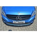 CUP Frontspoilerlippe aus ABS passend für Mercedes  Benz CLA 45AMG,  C117 / 245G Bj.:2012-2015 - Seidenmattschwarz