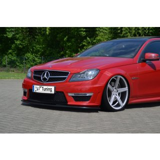 CUP Frontspoilerlippe aus ABS passend für Mercedes  Benz C63 AMG, 204 Bj.:2011-2015 - Seidenmattschwarz