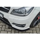 CUP Frontspoilerlippe aus ABS passend für Mercedes  Benz C-Klasse, W204/ S204/ C204 AMG-Line Bj.: 2011-2015 - Seidenmattschwarz