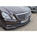 CUP Frontspoilerlippe aus ABS passend für Mercedes  Benz E Klasse AMG, Typ W212, S212,V212,A207,C207 Bj.: 2009-2013 - Seidenmattschwarz