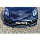 CUP Frontspoilerlippe aus ABS passend für Porsche  Cayman 981 Bj.: 2013-2016 - Seidenmattschwarz