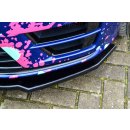 Cup Frontspoilerlippe aus ABS passend für VW  Golf 7 R + R-Line, Typ AU Bj.: 2014-2017 - Seidenmattschwarz