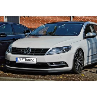 CUP Frontspoilerlippe aus ABS passend für VW  Passat CC, Typ 3CC ab Bj.: 2012- - Seidenmattschwarz