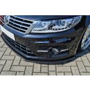 CUP Frontspoilerlippe aus ABS passend für VW  Passat CC, Typ 3CC,        R-Line ab Bj.: 2012- - Seidenmattschwarz